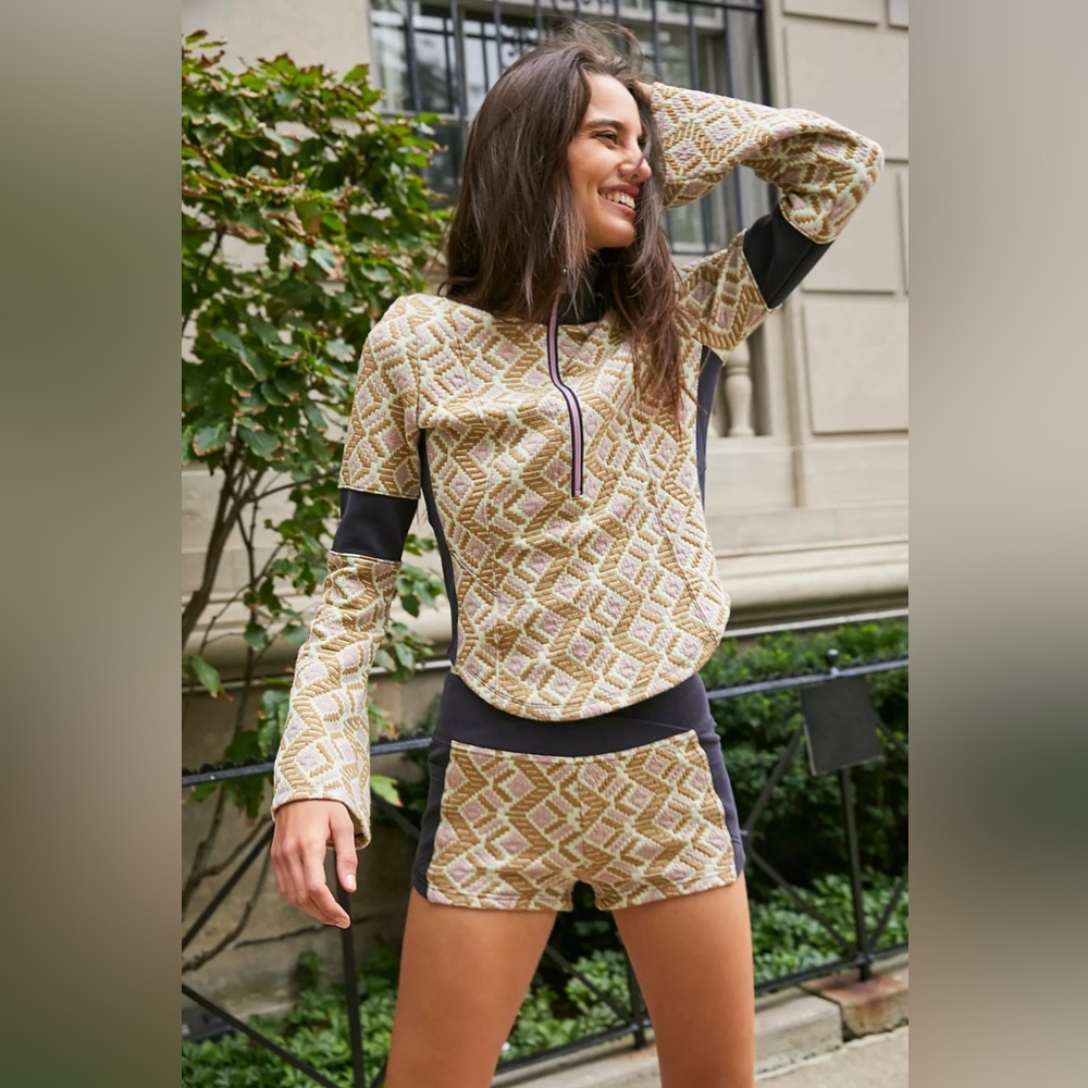 NWT Free People [FP Movement] Solstice Set Jacket Shorts 2-Piece Outfit Small